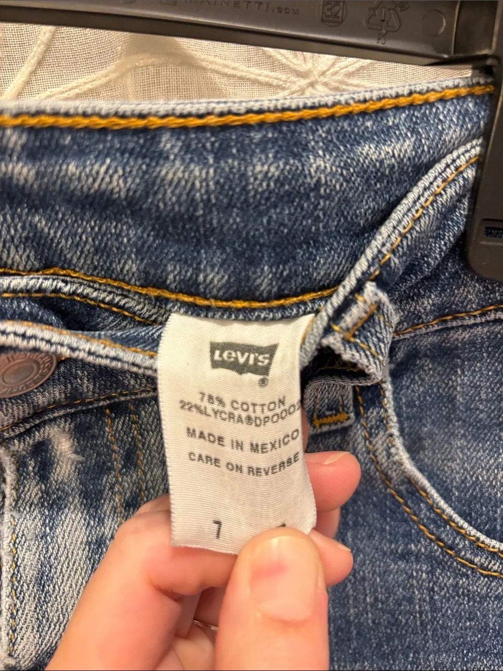 Levi's Women's Light Blue Denim Shorts